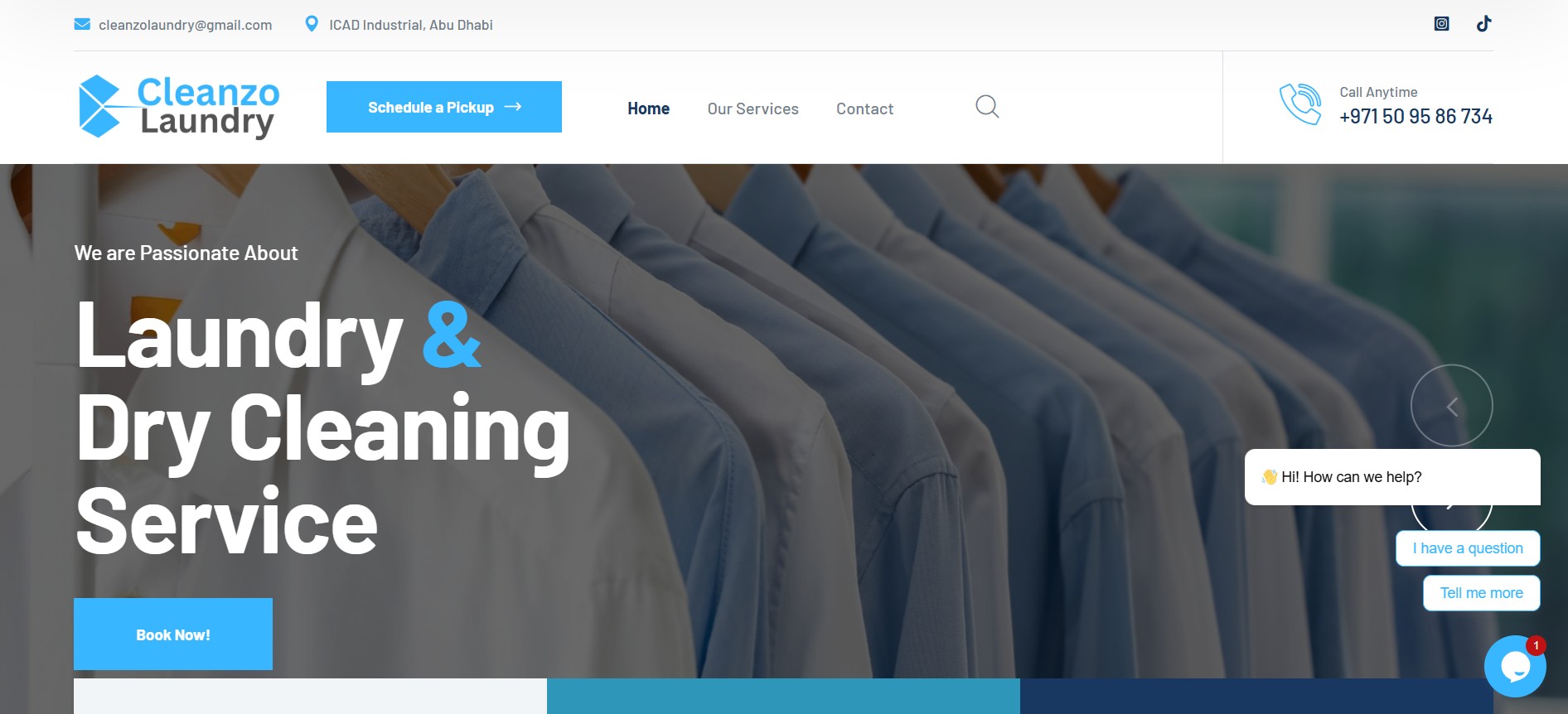 Cleanzo Laundry Website